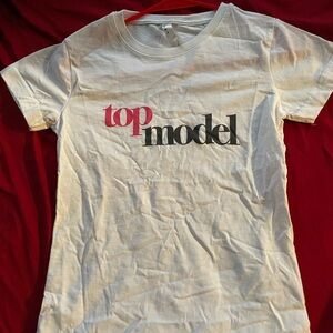 NWOT White T-Shirt from Reality Series 
“America’s Next Top Model”